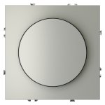 Светорегулятор встраиваемый VOLTUM S70 поворотно-нажимной 600 Вт, (сталь) (VLS070305)