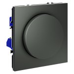 Светорегулятор встраиваемый VOLTUM S70 поворотно-нажимной 600 Вт, (титан) (VLS070306)