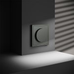 Светорегулятор встраиваемый VOLTUM S70 поворотно-нажимной 600 Вт, (титан) (VLS070306)