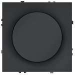 Светорегулятор встраиваемый VOLTUM S70 поворотно-нажимной 600 Вт, (графит) (VLS070307)