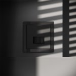 Датчик движения встраиваемый VOLTUM S70, (черный матовый) (VLS070508)