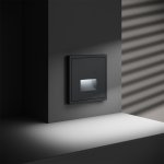 Подсветка светодиодная встраиваемая VOLTUM S70 с датчиком, (графит) (VLS070707)