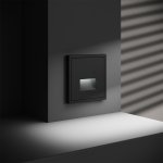 Подсветка светодиодная встраиваемая VOLTUM S70 с датчиком, (черный матовый) (VLS070708)