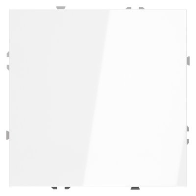 Заглушка VOLTUM S70 с суппортом, (белый глянцевый) (VLS080101)