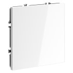 Заглушка VOLTUM S70 с суппортом, (белый глянцевый) (VLS080101)