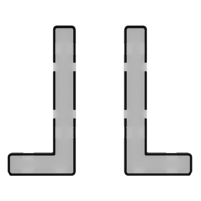 Модули подсветки клавиш выключателя/переключателя двухклавишного, S70