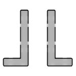 Модули подсветки клавиш выключателя/переключателя двухклавишного, S70