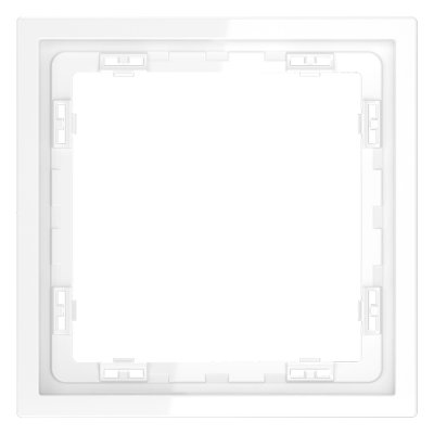 Рамка пластиковая VOLTUM S70 на 1 пост, (белый глянцевый) (VLS100101)