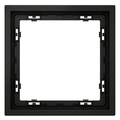 Рамка пластиковая VOLTUM S70 на 1 пост, (черный матовый) (VLS100108)