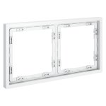 Рамка пластиковая VOLTUM S70 на 2 поста, (белый матовый) (VLS100202)