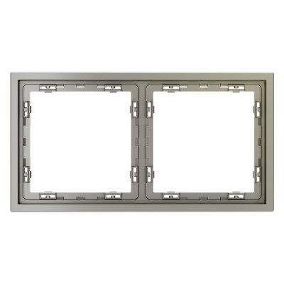 Рамка пластиковая VOLTUM S70 на 2 поста, (шелк) (VLS100204)