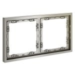 Рамка пластиковая VOLTUM S70 на 2 поста, (шелк) (VLS100204)