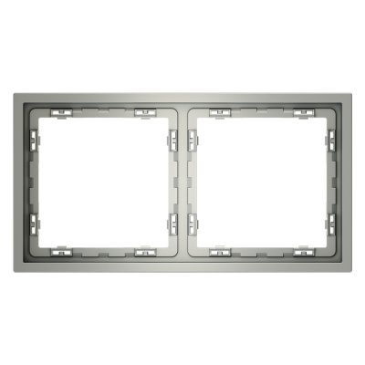 Рамка пластиковая VOLTUM S70 на 2 поста, (сталь) (VLS100205)