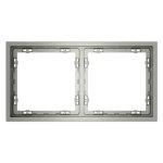 Рамка пластиковая VOLTUM S70 на 2 поста, (сталь) (VLS100205)