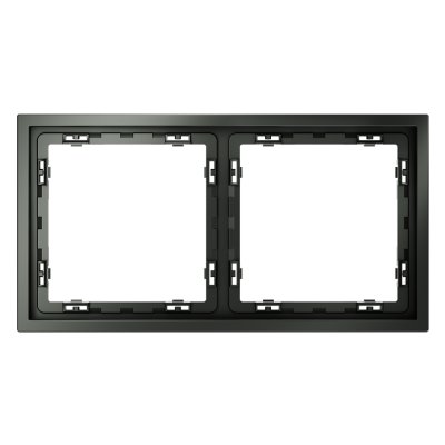 Рамка пластиковая VOLTUM S70 на 2 поста, (титан) (VLS100206)