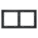 Рамка пластиковая VOLTUM S70 на 2 поста, (графит) (VLS100207)