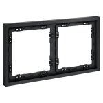 Рамка пластиковая VOLTUM S70 на 2 поста, (графит) (VLS100207)