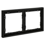 Рамка пластиковая VOLTUM S70 на 2 поста, (черный матовый) (VLS100208)