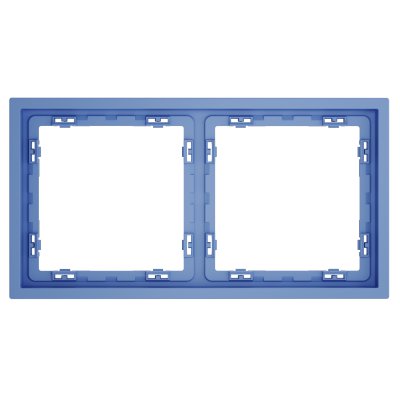 Рамка пластиковая VOLTUM S70 на 2 поста, (деним)