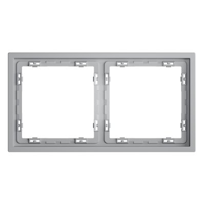 Рамка пластиковая VOLTUM S70 на 2 поста, (серый)