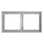 Рамка пластиковая VOLTUM S70 на 2 поста, (серый)