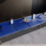 Рамка пластиковая VOLTUM S70 на 3 поста, (белый глянцевый) (VLS100301)