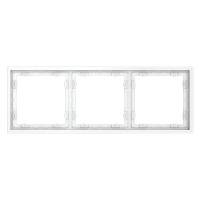 Рамка пластиковая VOLTUM S70 на 3 поста, (белый матовый) (VLS100302) Рамка пластиковая VOLTUM S70 на 3 поста, (белый матовый) (VLS100302)