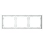 Рамка пластиковая VOLTUM S70 на 3 поста, (белый матовый) (VLS100302)
