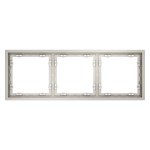 Рамка пластиковая VOLTUM S70 на 3 поста, (кашемир) (VLS100303)