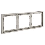 Рамка пластиковая VOLTUM S70 на 3 поста, (кашемир) (VLS100303)