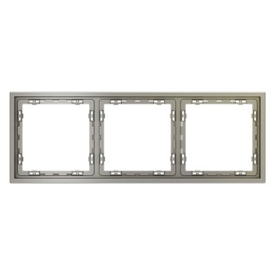 Рамка пластиковая VOLTUM S70 на 3 поста, (шелк) (VLS100304)