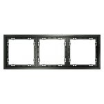 Рамка пластиковая VOLTUM S70 на 3 поста, (титан) (VLS100306)