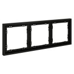 Рамка пластиковая VOLTUM S70 на 3 поста, (черный матовый) (VLS100308)