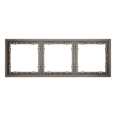 Рамка пластиковая VOLTUM S70 на 3 пост, (капучино)