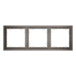 Рамка пластиковая VOLTUM S70 на 3 пост, (капучино)