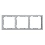 Рамка пластиковая VOLTUM S70 на 3 поста, (серый)