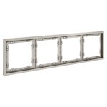 Рамка пластиковая VOLTUM S70 на 4 поста, (кашемир) (VLS100403)