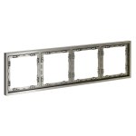 Рамка пластиковая VOLTUM S70 на 4 поста, (шелк) (VLS100404)