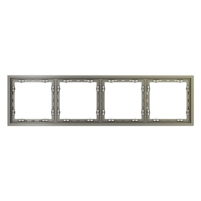 Рамка пластиковая VOLTUM S70 на 4 поста, (шелк) (VLS100404)