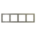 Рамка пластиковая VOLTUM S70 на 4 поста, (шелк) (VLS100404)