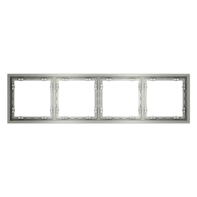 Рамка пластиковая VOLTUM S70 на 4 поста, (сталь) (VLS100405)
