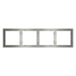 Рамка пластиковая VOLTUM S70 на 4 поста, (сталь) (VLS100405)