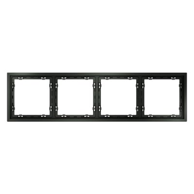 Рамка пластиковая VOLTUM S70 на 4 поста, (титан) (VLS100406)