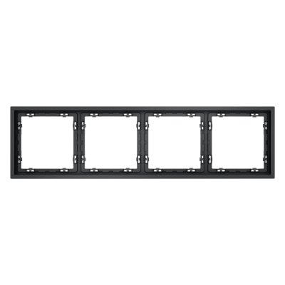 Рамка пластиковая VOLTUM S70 на 4 поста, (графит) (VLS100407)