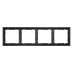 Рамка пластиковая VOLTUM S70 на 4 поста, (графит) (VLS100407)