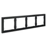 Рамка пластиковая VOLTUM S70 на 4 поста, (графит) (VLS100407)