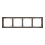 Рамка пластиковая VOLTUM S70 на 4 пост, (капучино)
