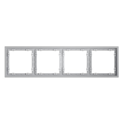 Рамка пластиковая VOLTUM S70 на 4 поста, (серый)