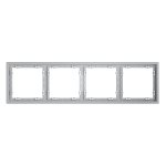 Рамка пластиковая VOLTUM S70 на 4 поста, (серый)