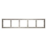 Рамка пластиковая VOLTUM S70 на 5 постов, (кашемир) (VLS100503)